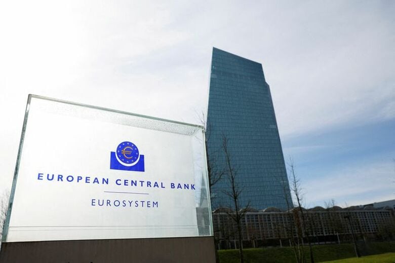 写真は 欧州中央銀行（ＥＣＢ）の本部。2023年3月、ドイツのフランクフルトで撮影。 REUTERS/Heiko Becker