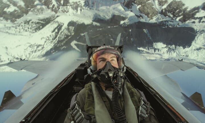 「超高速飛行」の見せ場は変わらず　©2022 PARAMOUNT PICTURES. CORPORATION ALL RIGHTS RESERVED.