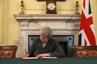 イギリスのメイ首相、EU離脱を正式通知