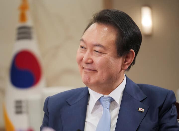 尹（ユン）政権は国防白書で北朝鮮を「敵」とみなす表記を６年ぶりに復活させた...... REUTERS/Daewoung Kim