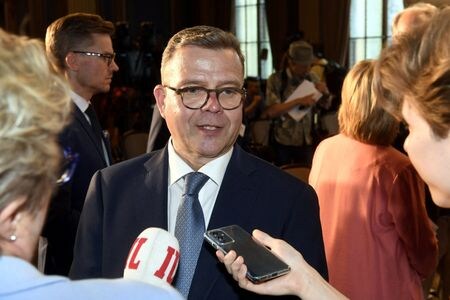 フィンランド議会は２０日、４月の総選挙で第１党となった中道右派の国民連合のペッテリ・オルポ党首を首相に選出した。１６日撮影。（2023年　ロイター/Lehtikuva）