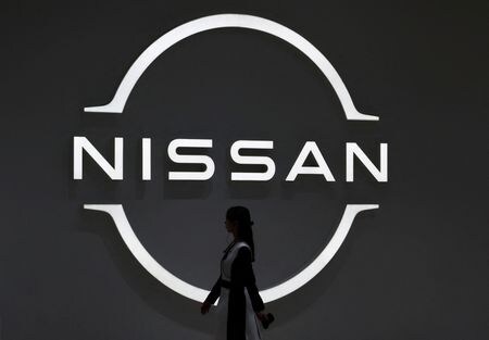 　７月３０日、日産自動車は、２０２５年４━９月期の連結業績予想について、営業損益が１８００億円の赤字（前年同期は３２９億円の黒字）、売上高は前年同期比８％減の５兆５０００億円になる見通しと発表した。日産の横浜本社で３月撮影（２０２５年　ロイター/Kim Kyung-Hoon）