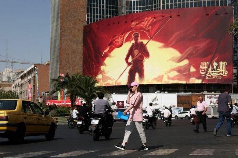イラン・テヘランで今月２日撮影。提供写真。Majid Asgaripour/WANA (West Asia News Agency) via REUTERS