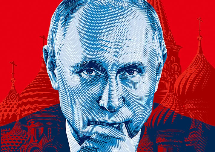 アメリカの制裁はクリミア問題から離れて「内政干渉」への制裁となった　Illustration by Tracie Ching for NEWSWEEK