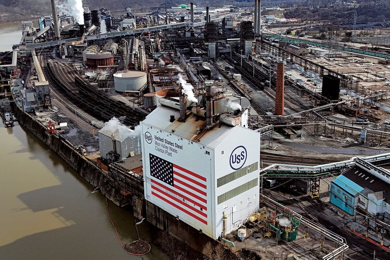 ペンシルベニア州クレアトンにあるUSスチールのモン・バレー製鉄所　AP/AFLO