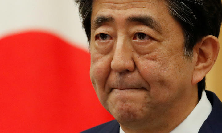 安倍晋三前首相  Kim Kyung-Hoon-REUTERS