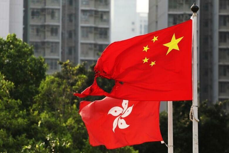 香港の大学入試で出題された日本に関する歴史問題を巡り議論が起こる中、中国の国営メディアは、香港の学校が「無法地帯」となっていると批判した。2019年10月撮影(2020年　ロイター/Athit Perawongmetha)