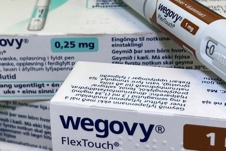 デンマーク製薬大手ノボノルディスクは５日、肥満症治療薬「ウゴービ」について、米国の現金払いの患者を対象に月額４９９ドルの割引価格で販売すると発表した。写真はノルウェーで２３年撮影。（2025年 ロイター）