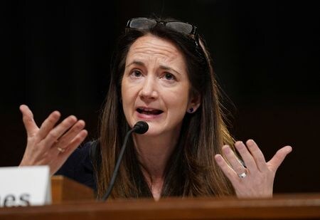 米情報機関トップのヘインズ国家情報長官は、米国が債務不履行に陥れば、中国が絶好の機会として利用することが予想されるという認識を示した。４日、ワシントンで撮影（２０２３年　ロイター/Kevin Lamarque）