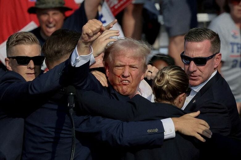 写真はトランプ大統領。2024年7月、ペンシルベニア州バトラーで撮影。REUTERS/Brendan McDermid