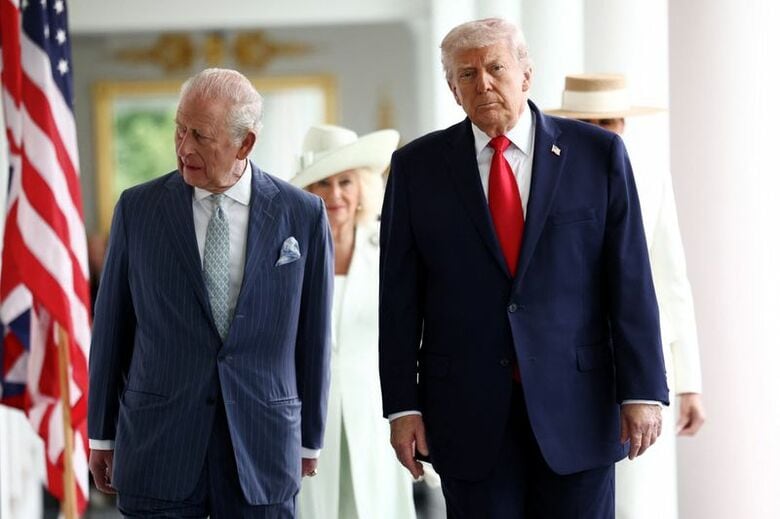 ４月２８日撮影　HENRY NICHOLLS/Pool via REUTERS