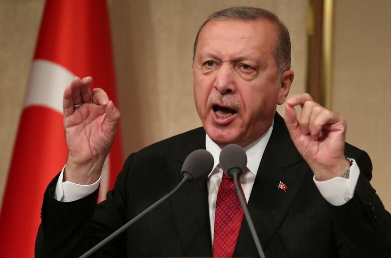 ８月１４日、トルコのエルドアン大統領（写真）は、米国製の電化製品に対し不買運動を実施すると表明した。７月撮影（２０１８年　ロイター/Umit Bektas）