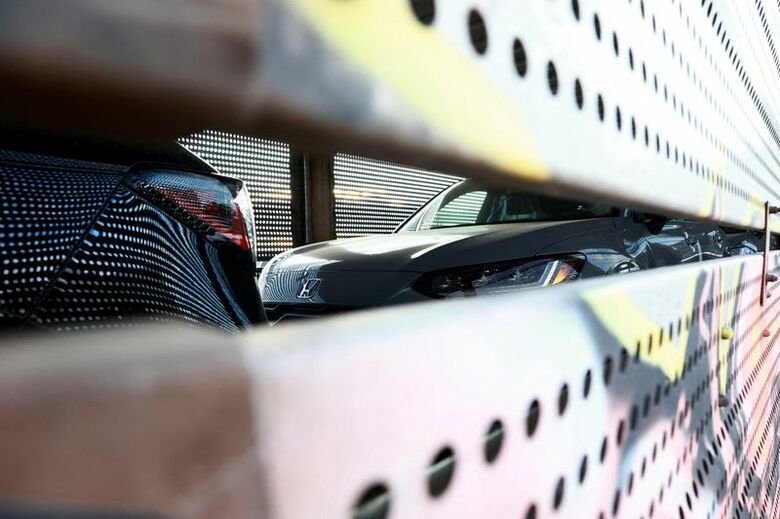 メキシコから米国へ輸出される車両。メキシコのシウダー・フアレスで7月撮影。REUTERS/Jose Luis Gonzalez