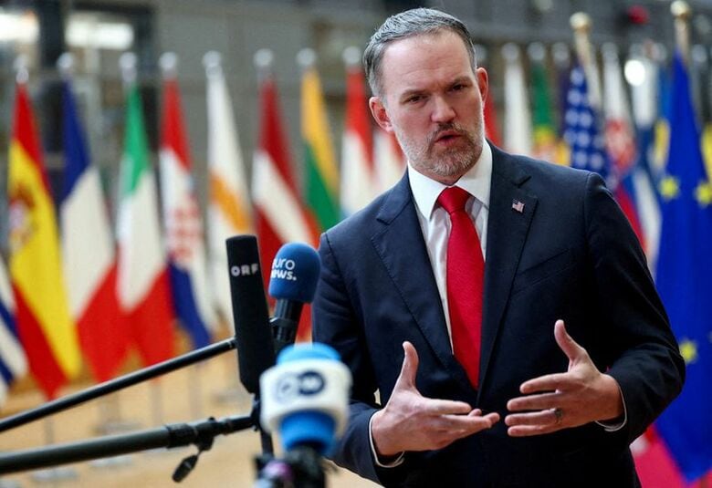 グリア米通商代表部（ＵＳＴＲ）代表。２０２５年１１月、ベルギー・ブリュッセルで撮影。REUTERS/Piroschka van de Wouw