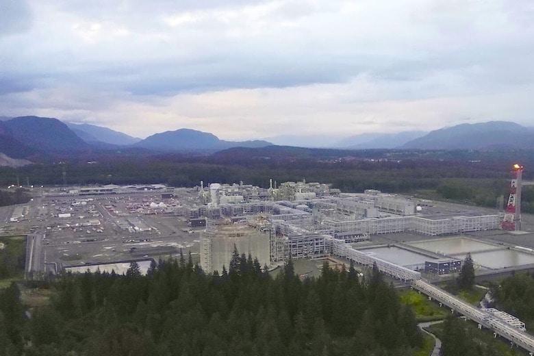 三菱商事が参画するカナダのLNG施設　REUTERS/Jesse Winter
