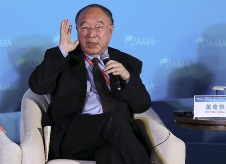 　１月１３日、中国・重慶市の黄奇帆市長（６３、写真）が、楊晶・国務院秘書長（６２）の後任の最有力候補となっている。複数の関係筋がロイターに明かした。提供写真（２０１６年　ロイター）