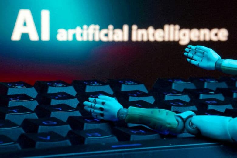 AIのイメージ。2025年1月撮影。REUTERS/Dado Ruvic