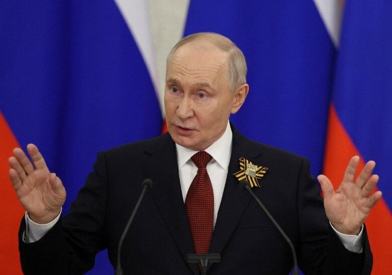 写真はロシアのプーチン大統領。5月9日、モスクワで代表撮影。REUTERS