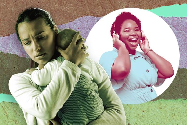 PHOTO ILLUSTRATION BY YUKAKO NUMAZAWA, PHOTOS BY Drazen Zigic-iStock(MOTHER & BABY), PeopleImages-iStock(GIRL)