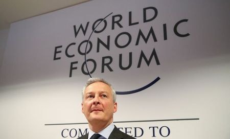 フランスのルメール経済・財務相は２２日、国際課税ルールの見直しの進め方を巡り米国と合意できなかったことを明らかにした（２０２０年　ロイター/DENIS BALIBOUSE）