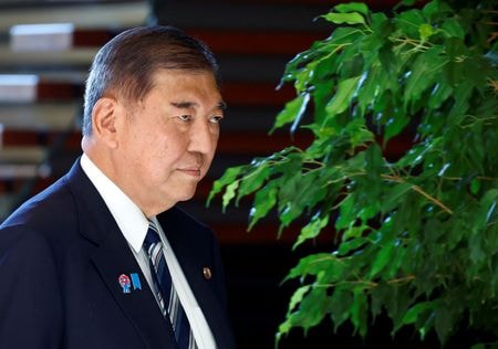 　自民党は、参議院選大敗を受け石破茂首相の責任を追及する所属議員の求めに応じ、両院議員総会を８月７日にも開催する方向で調整を進めている。選挙を総括した報告書は、８月前半にはまとめる見通し。複数の党関係者が３０日までに明らかにした。写真は石破首相。都内で２５日代表撮影（２０２５年　ロイター）