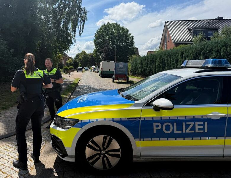 ６月２９日、銃撃事件があったドイツ北部ハンブルク近郊のシュターデの現場で撮影　NEWS5 via REUTERS（THIS IMAGE HAS BEEN SUPPLIED BY A THIRD PARTY）