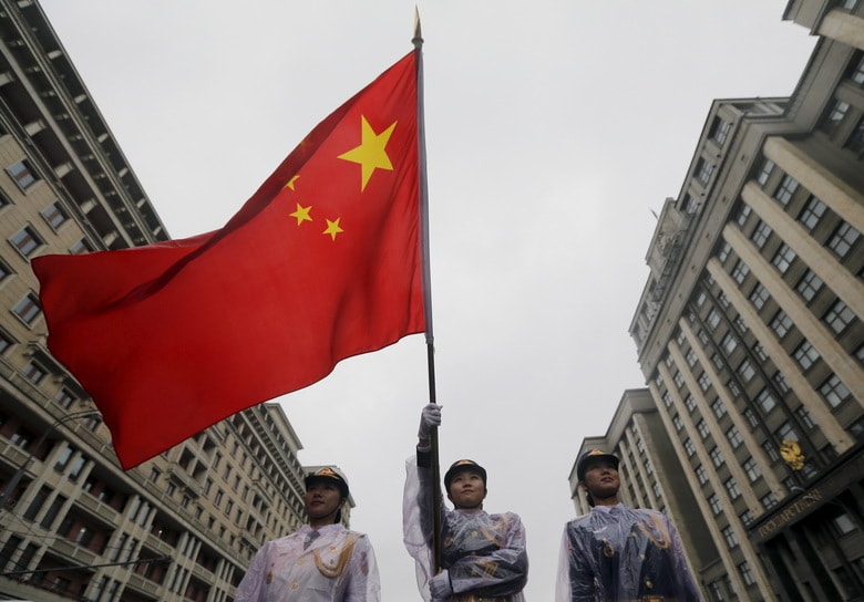 人民解放軍は中国共産党の政策やイデオロギーを宣伝する役割も担ってきたが（写真は昨年9月、モスクワ生誕祭で）