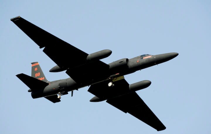 中国の防空識別圏に進入したU2偵察機「ドラゴンレディ」　REUTERS/U.S. Air Force/Staff Sgt. Brian Ferguson/Handout/File Photo
