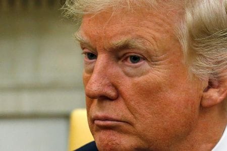 　１０月２０日、次期米ＦＲＢトップ人事で、トランプ大統領はパウエル・テイラー両氏を検討していると明らかにした。写真はホワイトハウスで同日撮影（２０１７年　ロイター／Jonathan Ernst）