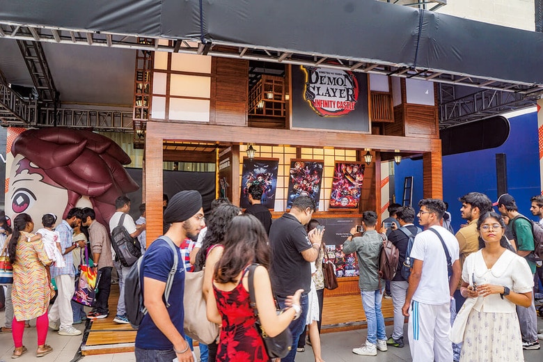 インドでも大人気の『鬼滅の刃』のブース　TADASHI SUDO