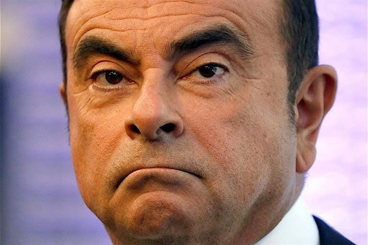 　１月８日、日産自動車のカルロス・ゴーン前会長（写真）は、自身の勾留理由開示の法廷で意見陳述するため東京地裁に出廷し、無罪を主張した。写真はパリで２０１７年１０月撮影（２０１９年　ロイター／Charles Platiau）