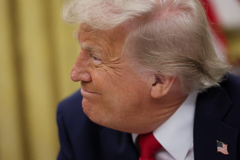 憲法で禁じられている3選にも「方法はある」というトランプの考えは？（3月31日、ホワイトハウス）　REUTERS/Leah Millis