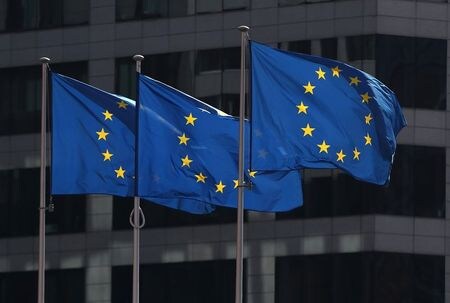 　２１日、欧州連合（ＥＵ）は２０２１─２７年のＥＵ予算を巡り合意が得られないまま前日から２日間の日程で開いていた首脳会議を終了した。写真はブリュッセルで２０１９年４月撮影（２０２０年　ロイター/Yves Herman）