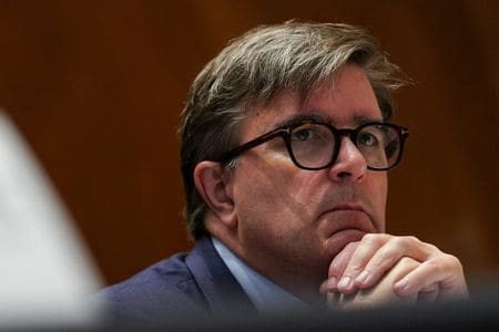 米国務省のオブライエン制裁調整官は、Ｇ７が決定したロシア産石油に上限価格を設ける措置について、なお多くの詳細を詰める必要があるものの、導入される１２月５日までに運用上の詳細は全て整うと述べた。９月２８日、ワシントンで撮影（２０２２年　ロイター/Sarah Silbiger）