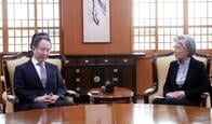 韓国･康京和外相､入国制限で日本大使を呼び抗議　対抗措置検討も