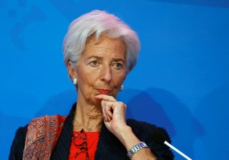 　３月７日、国際通貨基金（ＩＭＦ）のラガルド専務理事（写真）は、貿易戦争に勝者はいないと述べ、米国の輸入関税に他国が報復すれば経済的な影響が深刻になると警告した。２月撮影（２０１８年　ロイター/Beawiharta）