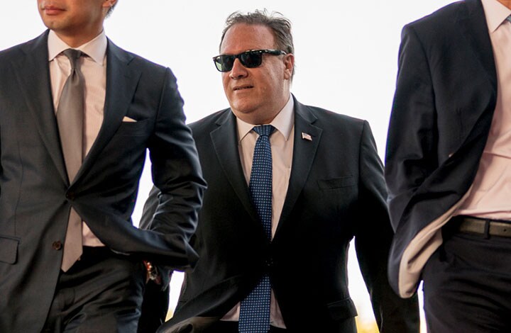 非核化の具体策を作るために訪朝したポンペオだったが成果はなかった（7月6日）　Andrew Harnik/REUTERS