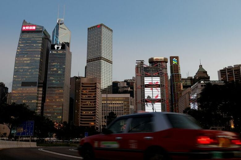 香港で2021年8月撮影　REUTERS/Tyrone Siu/File Photo