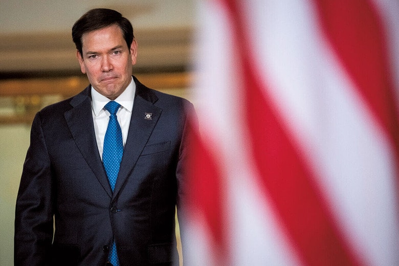 現状の国務省は「使命を果たすことができない」とルビオ米国務長官は述べたが……　GRAEME SLOANｰSIPA USAｰREUTERS