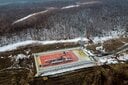 黒竜江省黒河にある既存の天然ガスパイプライン「シベリアの力」の施設　BLOOMBERG/GETTY IMAGES