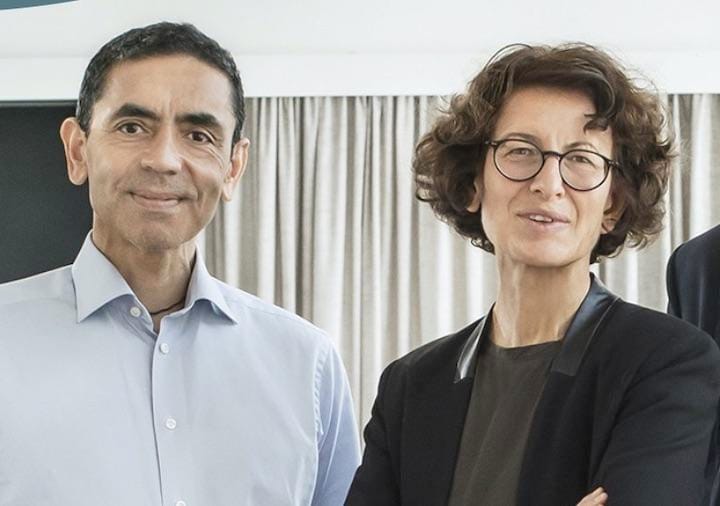 BioNTech創業者夫妻　　BioNTech社ホームページより