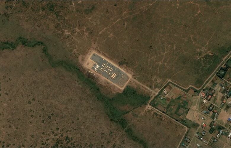 写真はケニアのライキピア空軍基地に建設中のエボラ隔離施設の衛星画像。22日撮影。Pleiades © CNES 2026, Distribution Airbus DS/Handout via REUTERS
