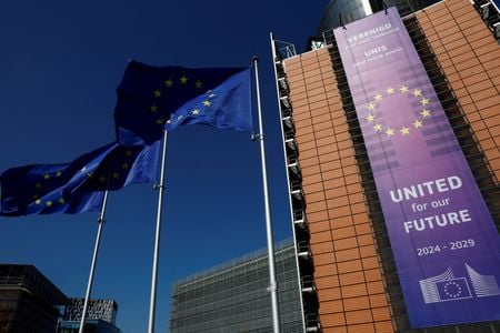 欧州連合（ＥＵ）が、トランプ米政権がウクライナ和平交渉を断念しロシアとの和解を模索した場合に備え、対ロシア経済制裁を維持する方法について「プランＢ」を準備していることが分かった。９日撮影（２０２５年　ロイター/Yves Herman/File Photo）