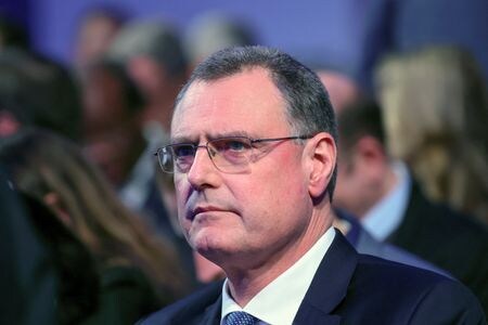 スイス国立銀行（中央銀行）のジョルダン総裁は１９日付の国内紙アールガウ新聞に掲載されたインタビュー記事で、最新のインフレ予測からみて追加利上げは必要ないと語った。写真はダボスで１７日撮影（２０２４年　ロイター／Denis Balibouse）