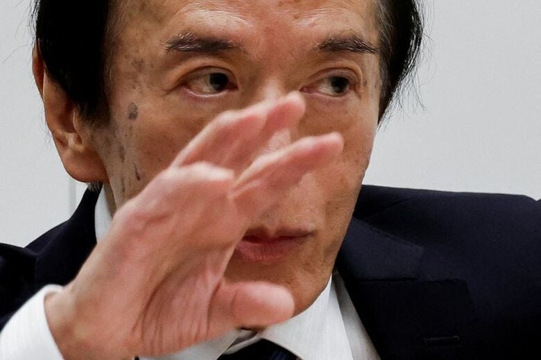 日銀の植田和男総裁。都内で3月19日撮影。 REUTERS/Kim Kyung-Hoon