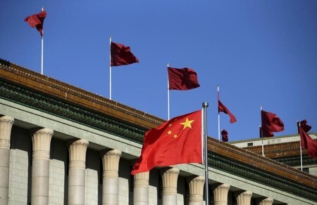 　２月１４日、中国商務省は、１月の中国への海外直接投資（ＦＤＩ）は前年比０．３％増の８０３億６０００万元（１２６億８０００万ドル）と発表した。写真は北京で２０１５年１０月撮影（２０１８年　ロイター／Jason Lee）
