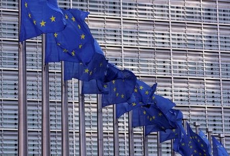 欧州連合（ＥＵ）の執行機関である欧州委員会は、域内における統一的な法人税制を２０２３年に提案する方針だ。写真は２０２０年２月撮影（２０２１年　ロイター/Yves Herman）