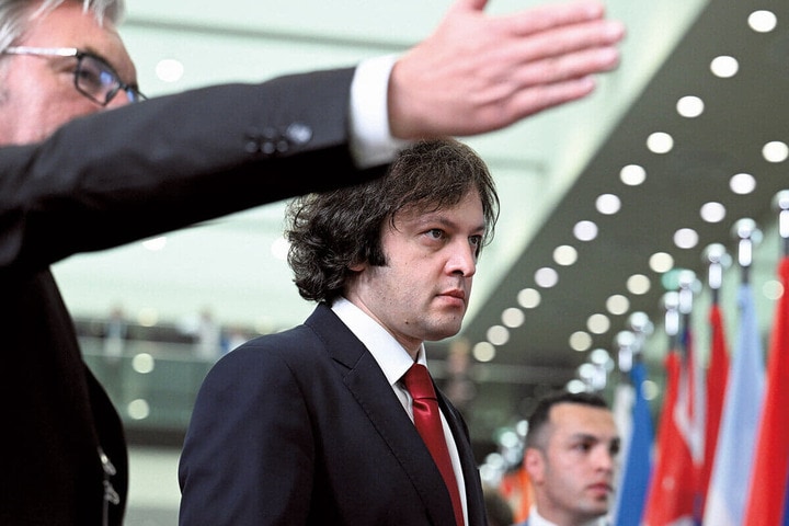 ベルリンでウクライナ復興会議に出席したジョージアのイラクリ・コバヒゼ首相