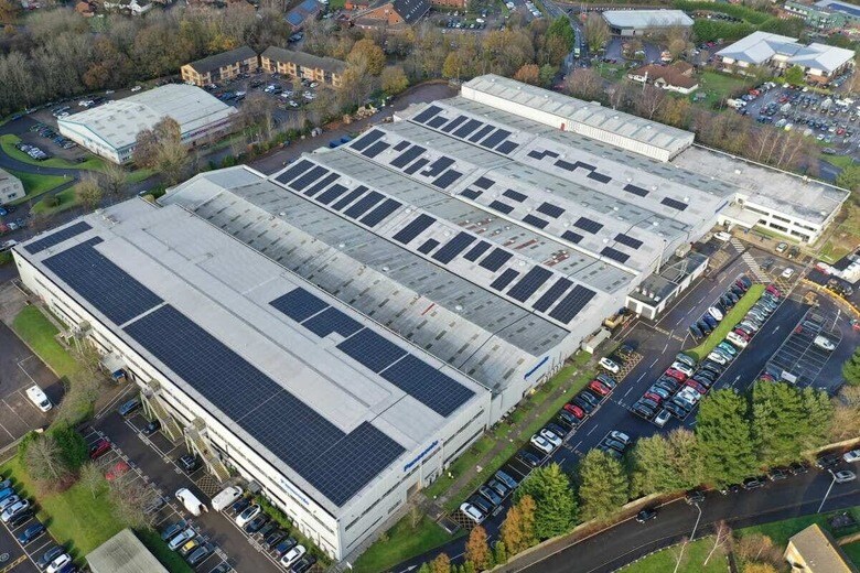 「３電池連携」による自家発電で工場電力を賄う英カーディフのパナソニック工場