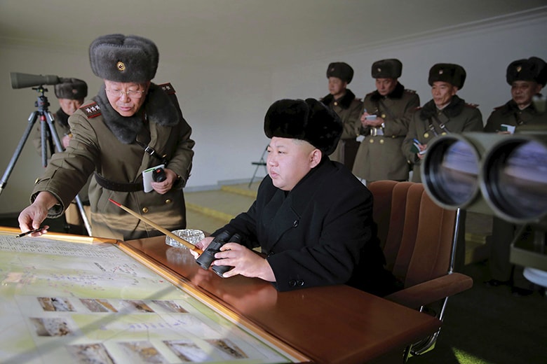 北朝鮮政府の「水爆実験に成功」という主張には懐疑的な見方が出ている　KCNA-REUTERS